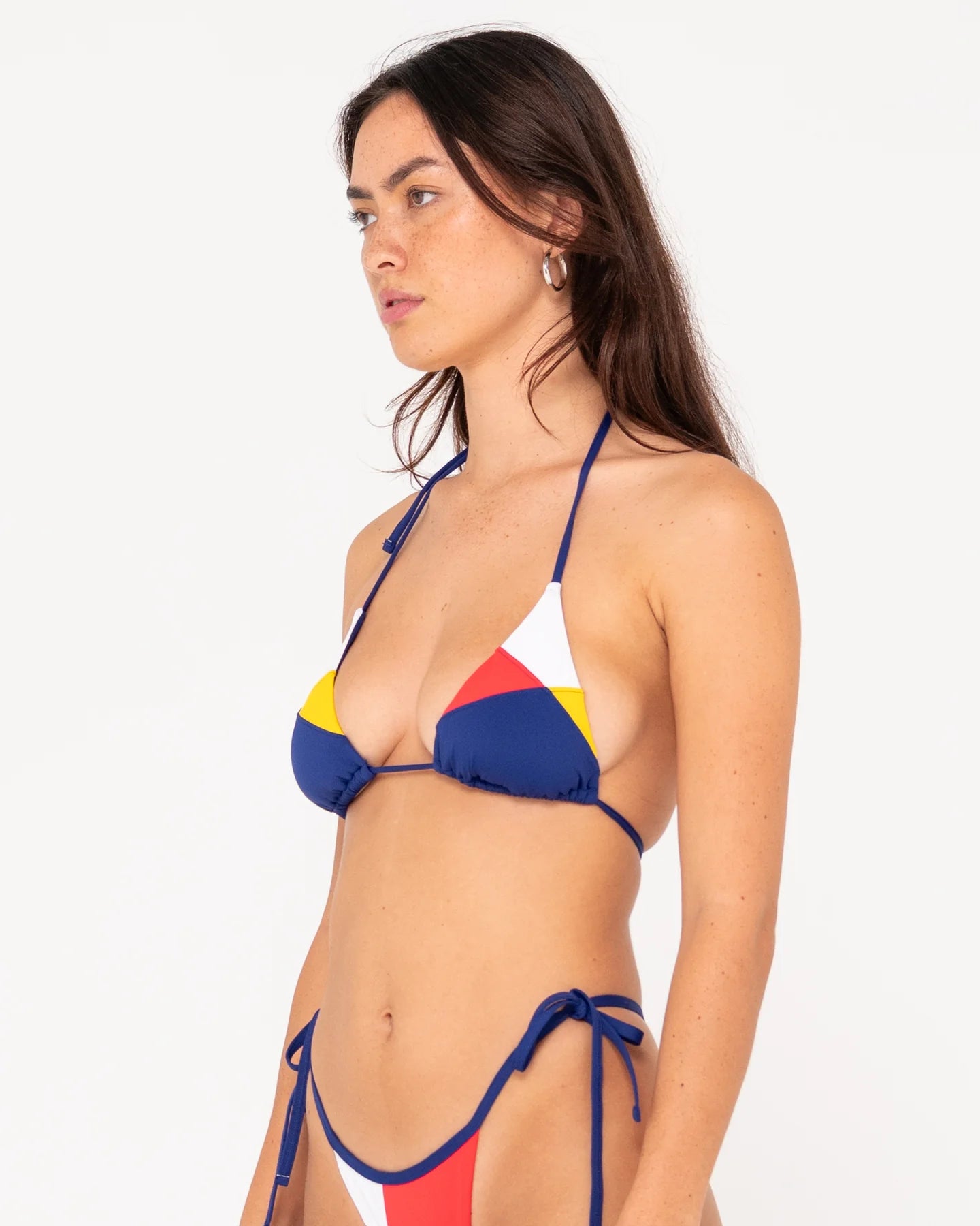 RUSTY PATCHWORK MULTIWAY BIKINI TOP