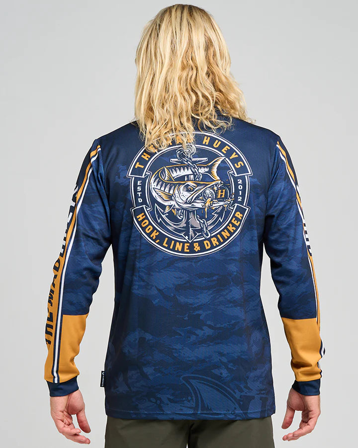 HUEYS HOOKED CUDA UPF 50+ FISHING JERSEY