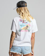 HUEYS LIFES A BEACH WOMENS TEE