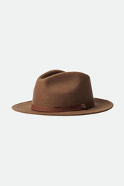 BRIXTON MESSER PACKABLE FEDORA DESERT PALM