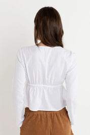 RHYTHM BELLE TIE FRONT LONG SLEEVE TOP