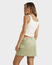 BILLABONG HILARY CARGO CORD SKIRT