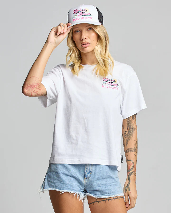 HUEYS LIFES A BEACH WOMENS TEE