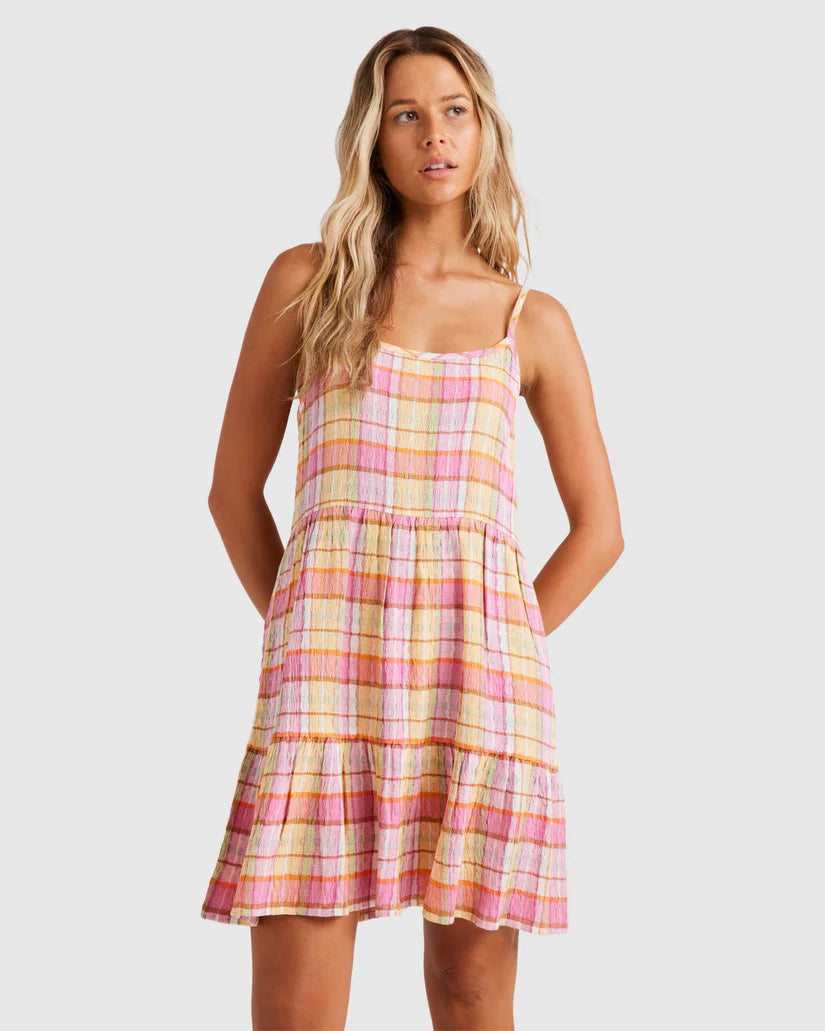 BILLABONG DARLIN CHECK DRESS