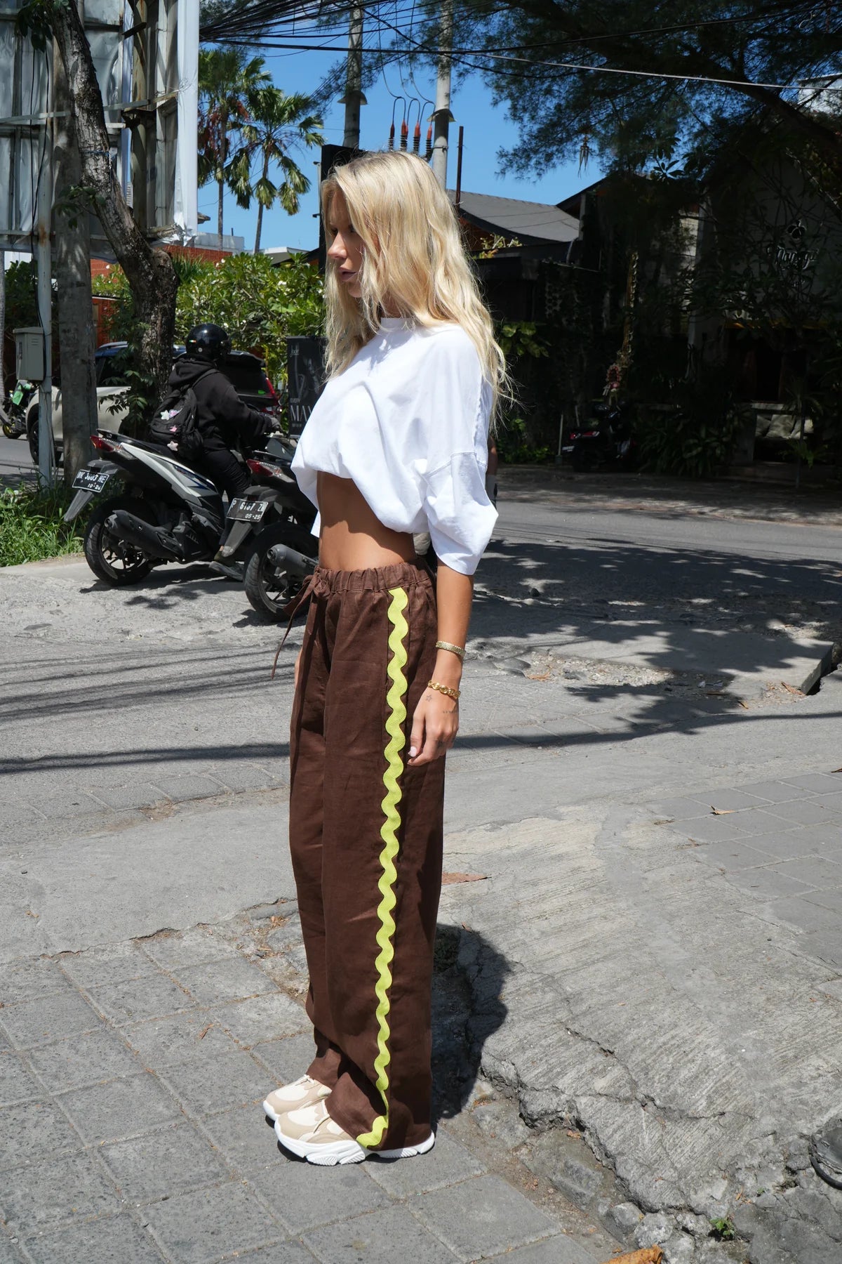 LUNA LANE THE KIMI PANTS CHOCOLATE