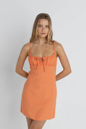 RHYTHM ANDIE GATHERED MINI DRESS