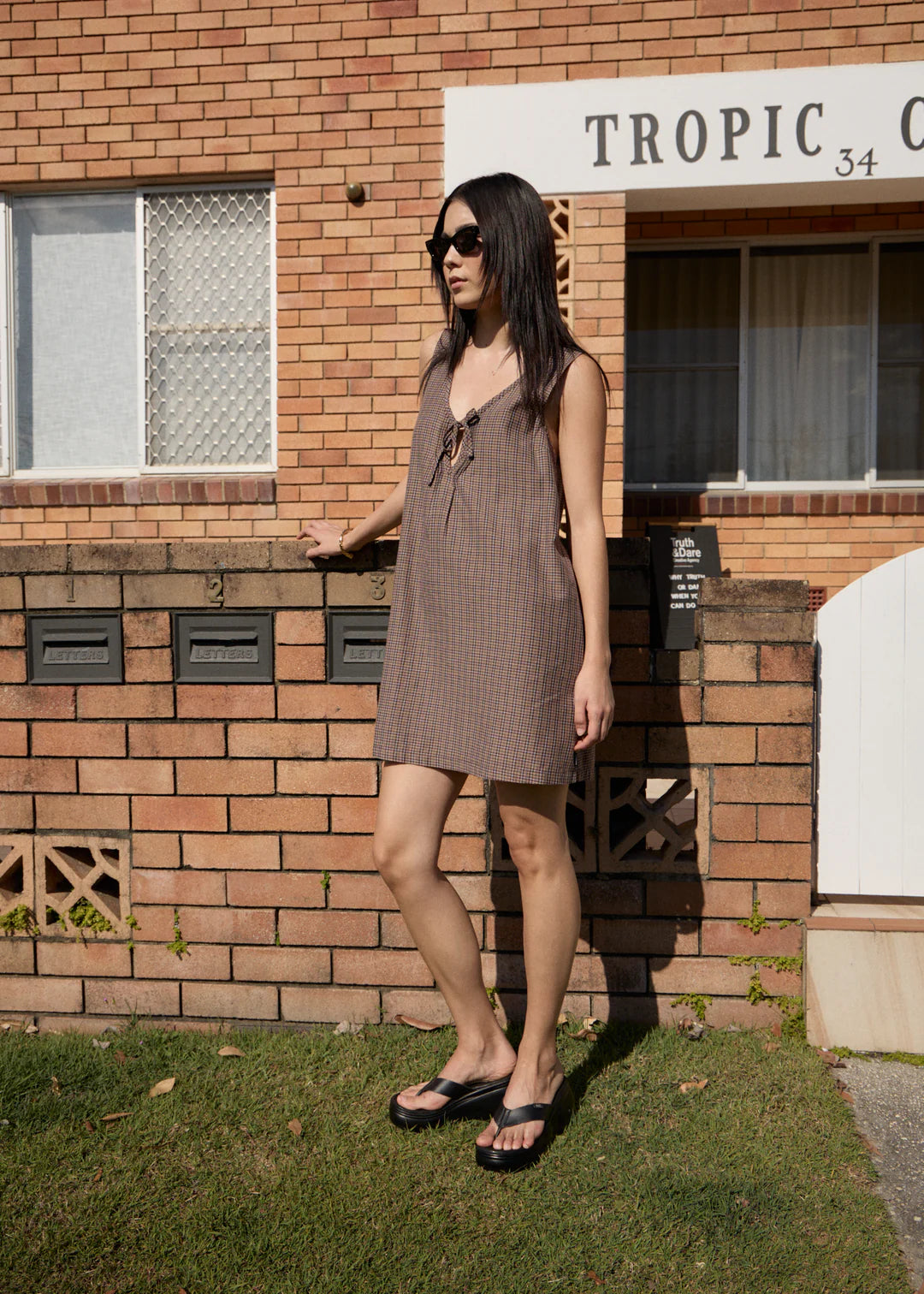 AFENDS HOMETOWN MICHI MINI DRESS