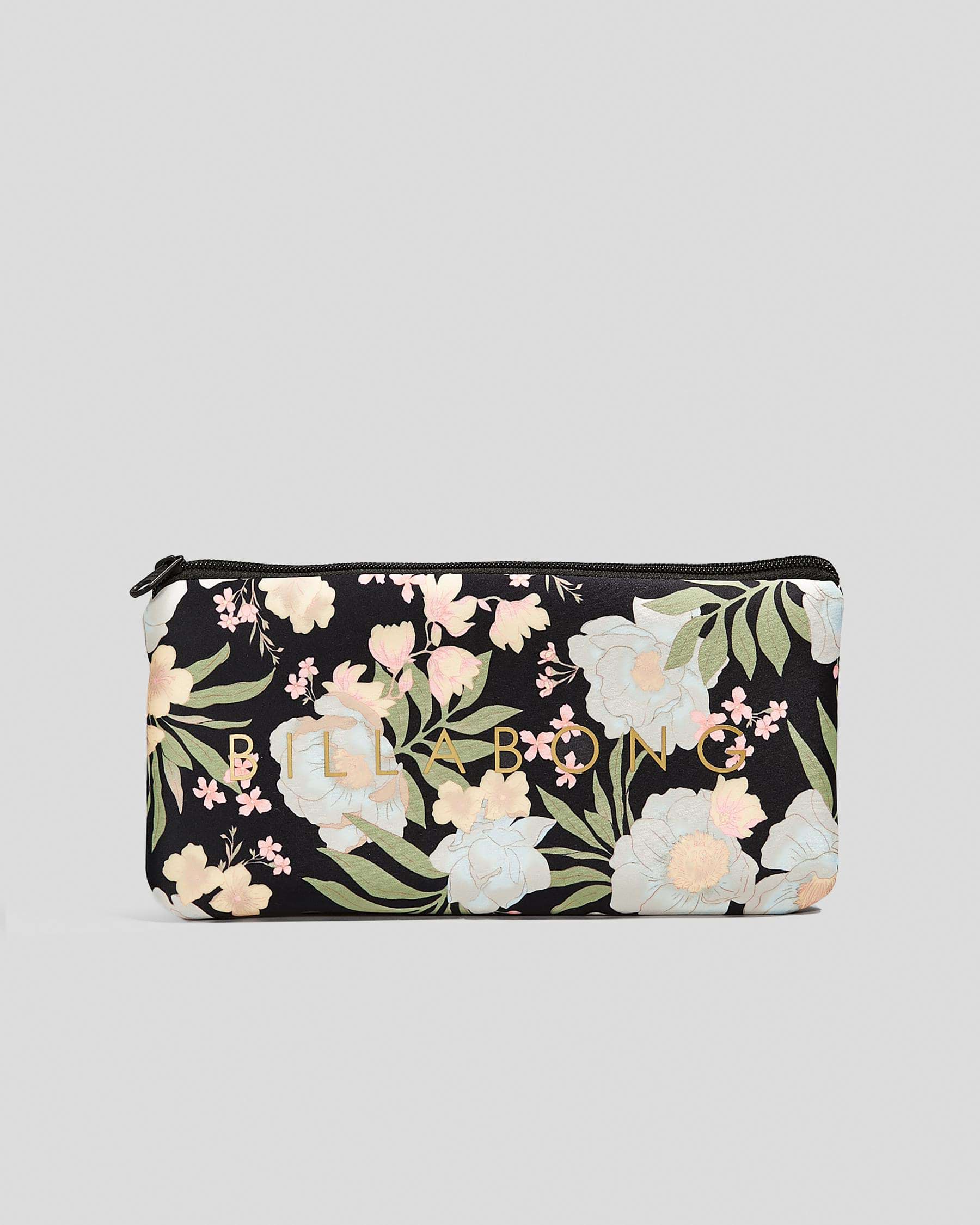 BILLABONG LOST COVE SMALL PENCIL CASE OFF BLACK