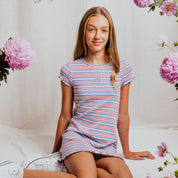 EVE GIRL TORY RIB DRESS TEEN