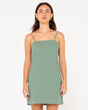 RUSTY SWEET WATER MINI DRESS SAGE