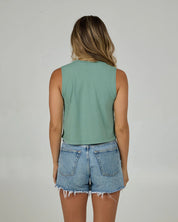 SALTY CREW WATER WORLD CROPPED TANK