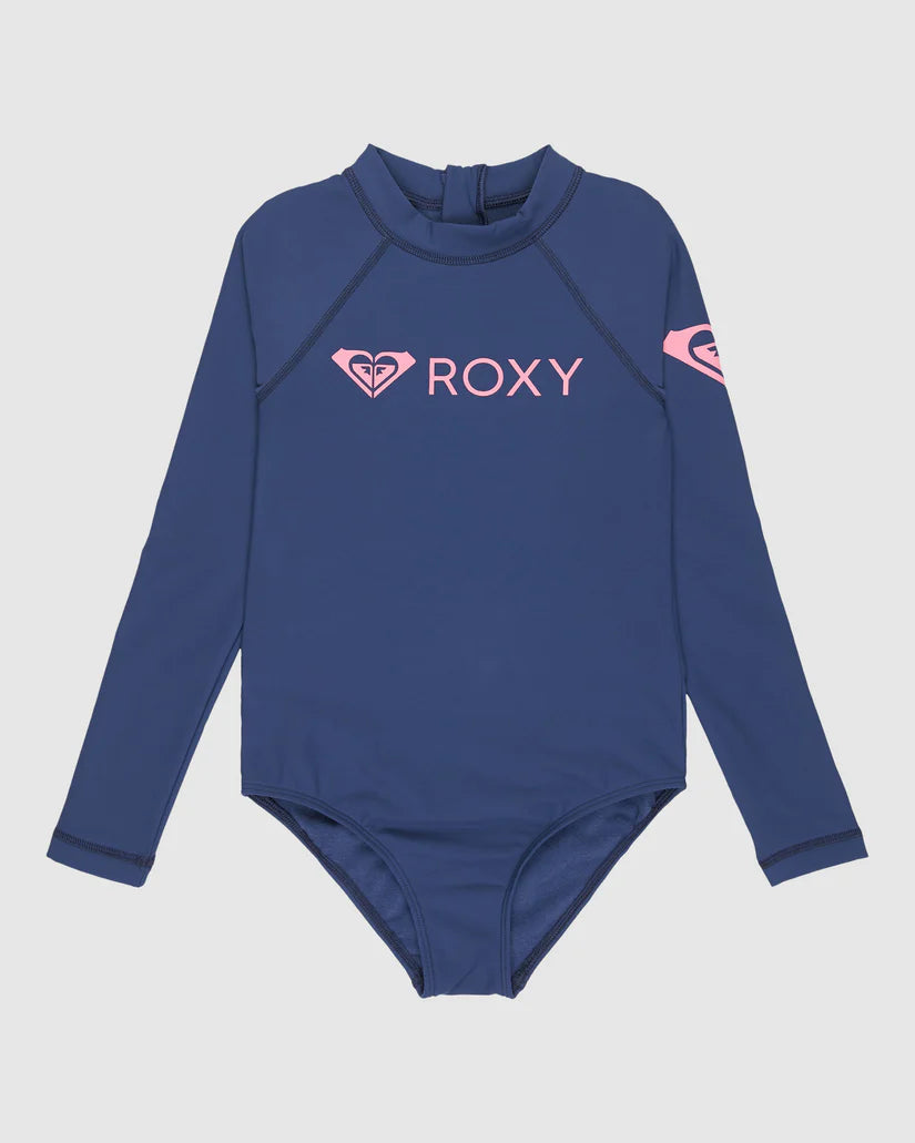 ROXY GIRLS LS ONESIE HEATER OCEANA