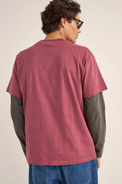 RHYTHM ELLIPSE SUN TEE MERLOT