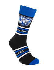 NRL CANTERBURY BULLDOGS STRIPE ORGANIC COTTON SOCK