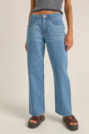 RHYTHM WASHED OUT DENIM PANT BLUE