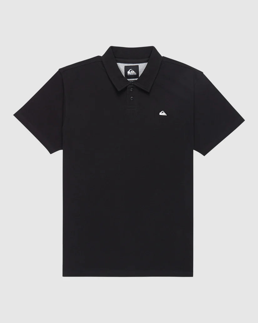 QUIKSILVER PIQUE POLO - BLACK