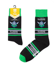 NRL CANBERRA RAIDERS STRIPE ORGANIC COTTON SOCK