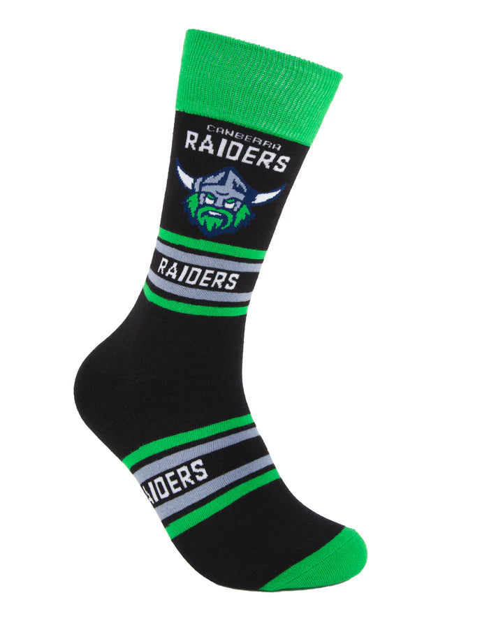 NRL CANBERRA RAIDERS STRIPE ORGANIC COTTON SOCK