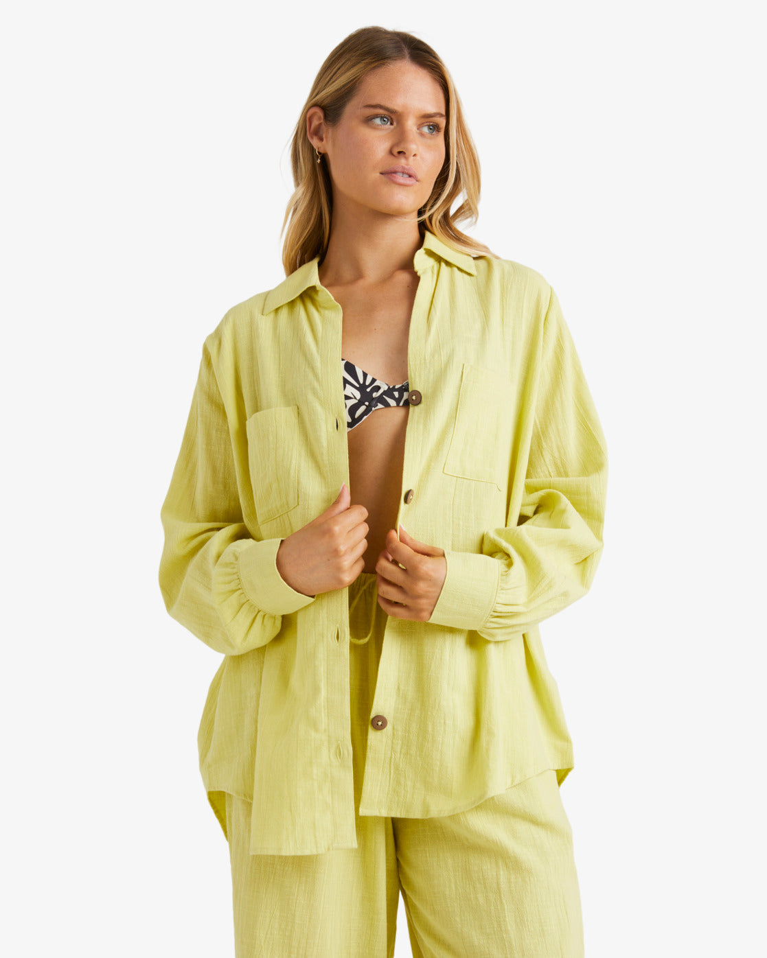 BILLABONG SOFT SWELL SHIRT CELERY GREEN