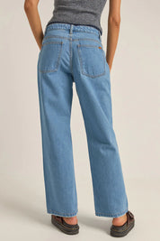 RHYTHM WASHED OUT DENIM PANT BLUE