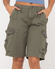 RUSTY TANK GIRL LOW RISE LOOSE FIT CARGO SHORT