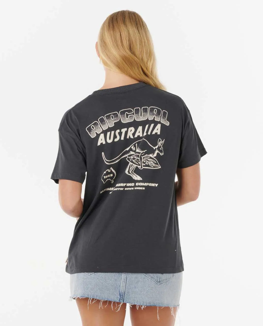 RIP CURL KANGA ROAD TRIPPIN RELAXED TEE