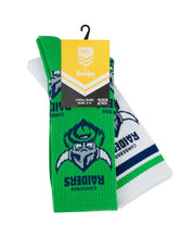 NRL CANBERRA RAIDERS RETRO SNEAKER SOCK 2 PACK