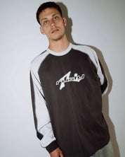 RUSTY FADE-R LONG SLEEVE TEE CARBON