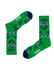 NRL CANBERRA RAIDERS RETRO SNEAKER SOCK 2 PACK
