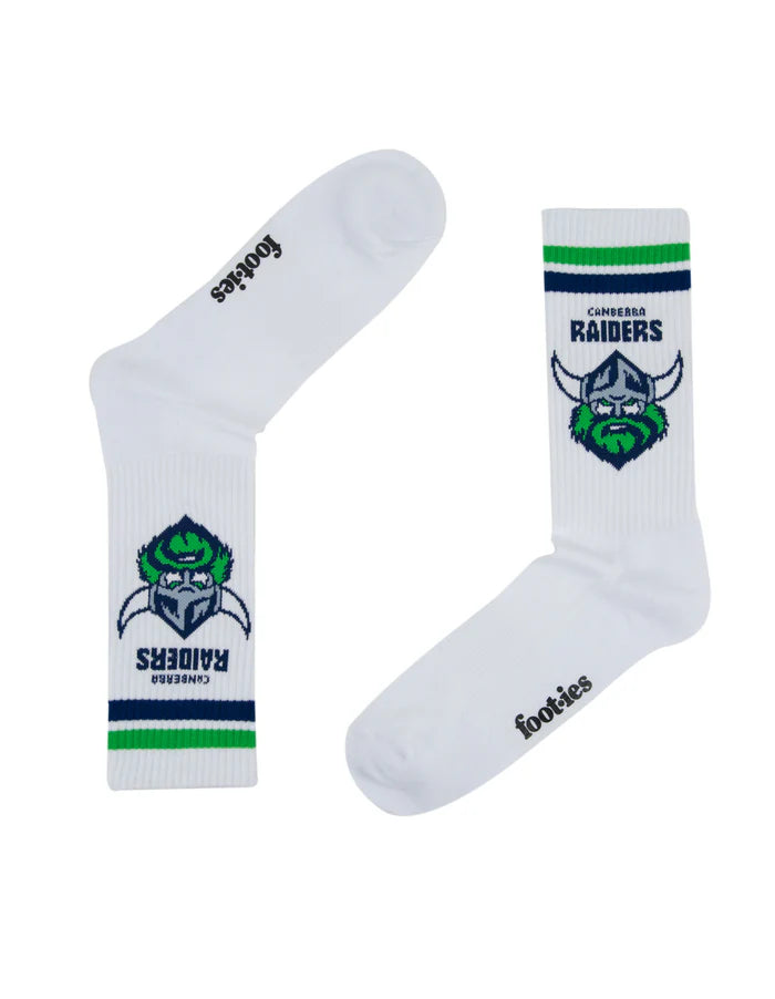 NRL CANBERRA RAIDERS RETRO SNEAKER SOCK 2 PACK