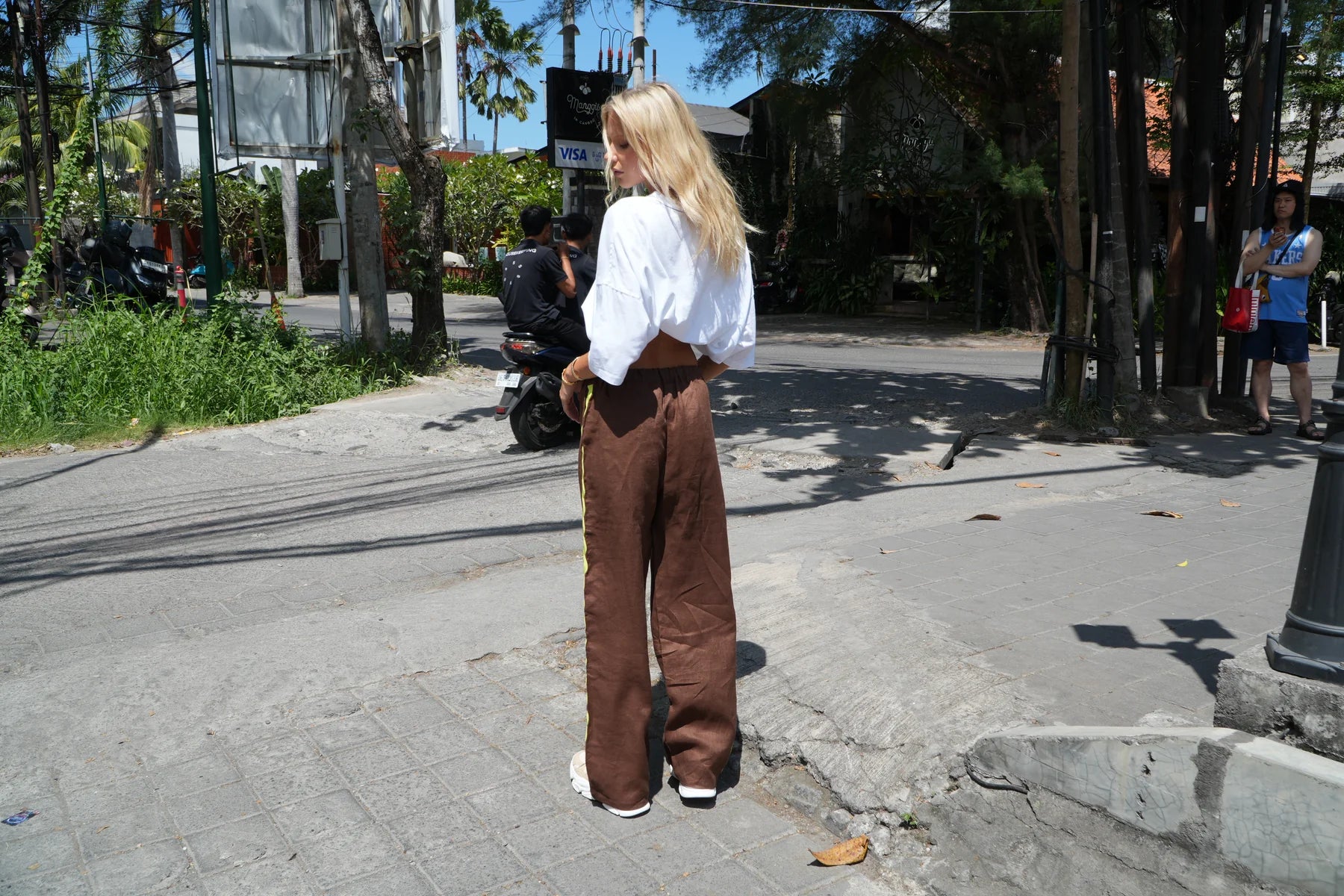 LUNA LANE THE KIMI PANTS CHOCOLATE