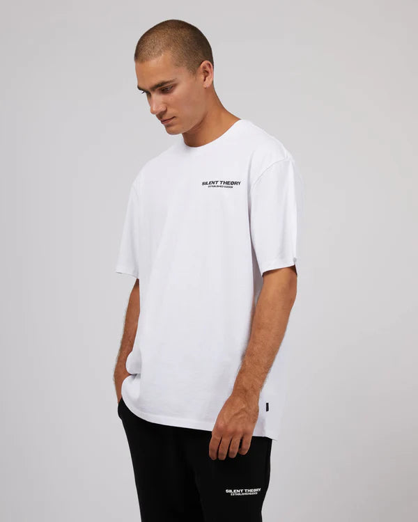 SILENT THEORY ESSENTIAL THEORY TEE / WHITE