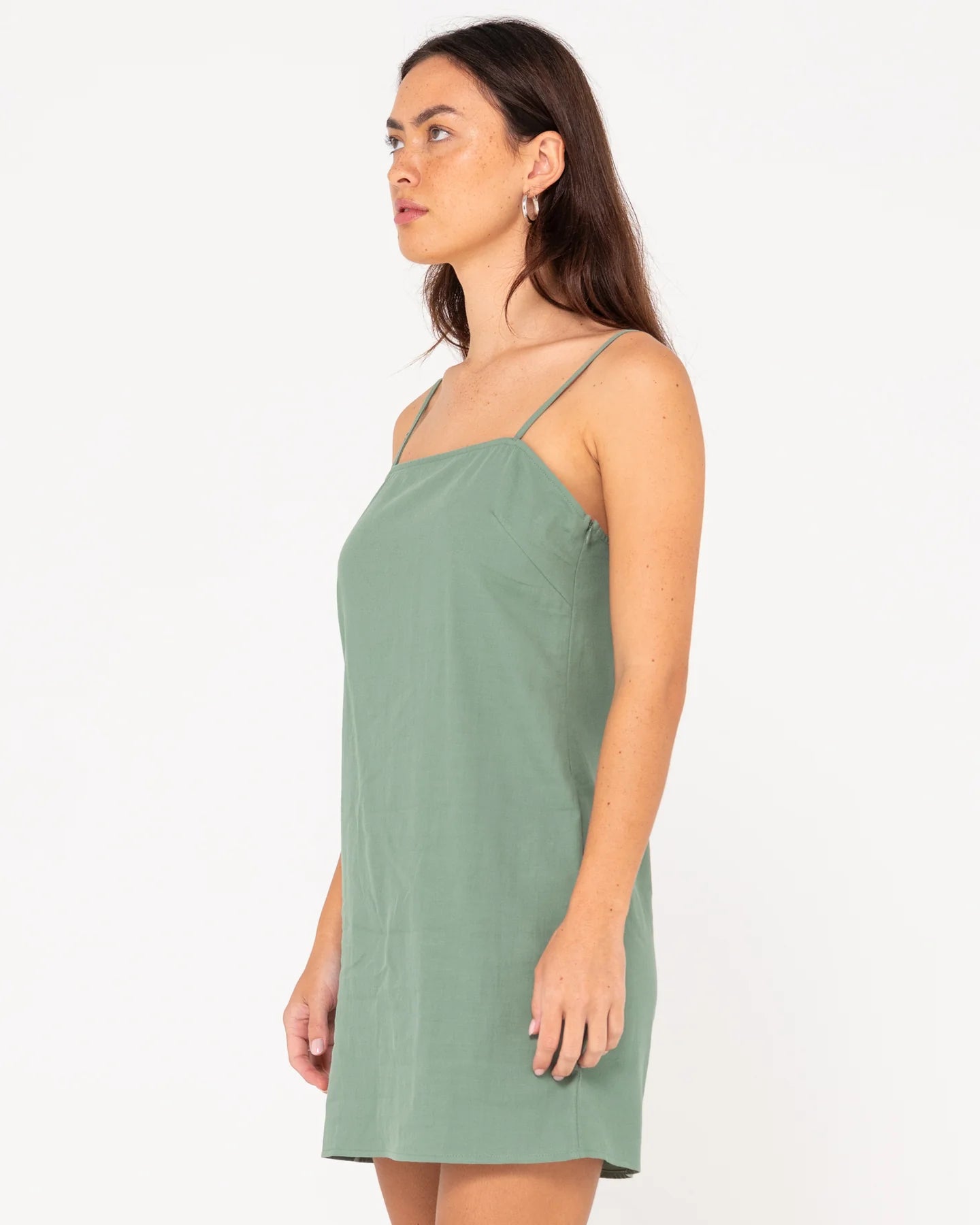 RUSTY SWEET WATER MINI DRESS SAGE