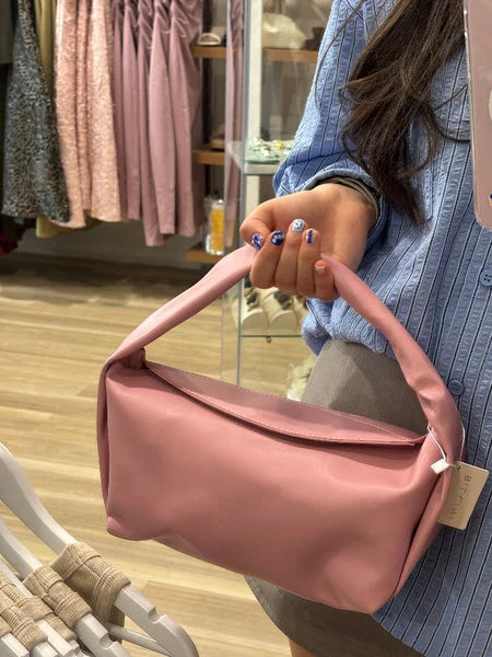 OLIVE HANDLE BAG-PEONY