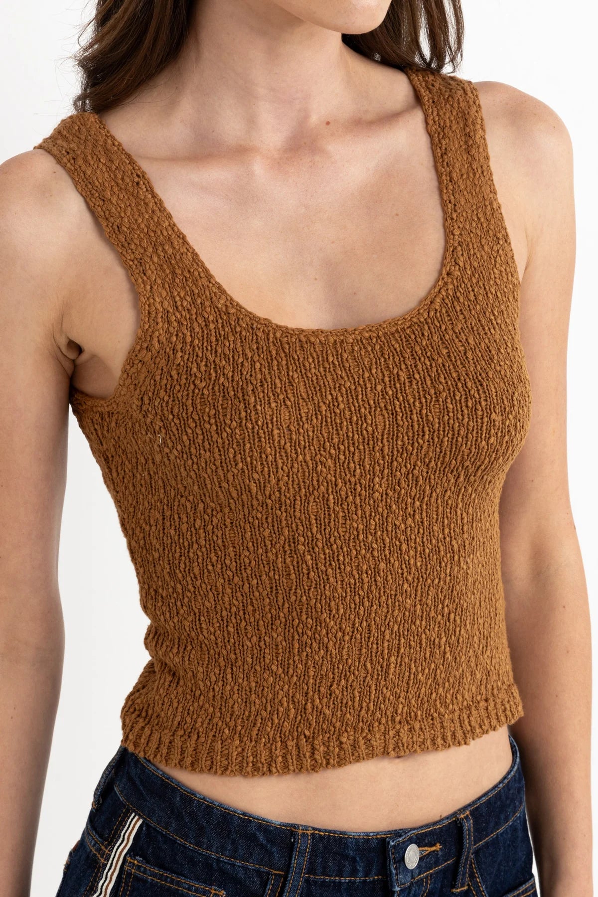 RHYTHM ADELE SCOOP NECK KNIT TOP