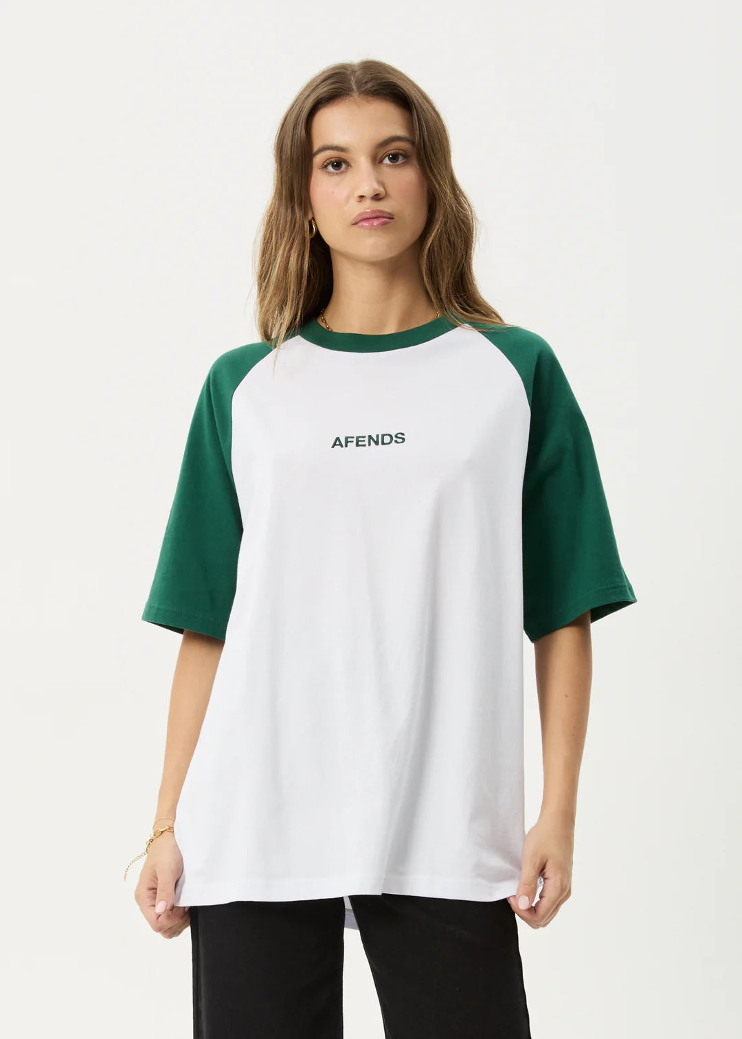 AFENDS RYAN OVERSIZED RAGLAN TEE