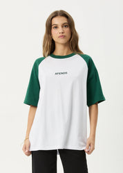 AFENDS RYAN OVERSIZED RAGLAN TEE