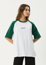 AFENDS RYAN OVERSIZED RAGLAN TEE