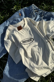 RHYTHM  ELLIPTIC PRINTED VINTAGE T-SHIRT