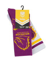 BRISBANE BRONCOS RETRO SNEAKER SOCK