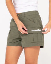 RUSTY CADE LOW RISE RIPSTOP CARGO SHORT