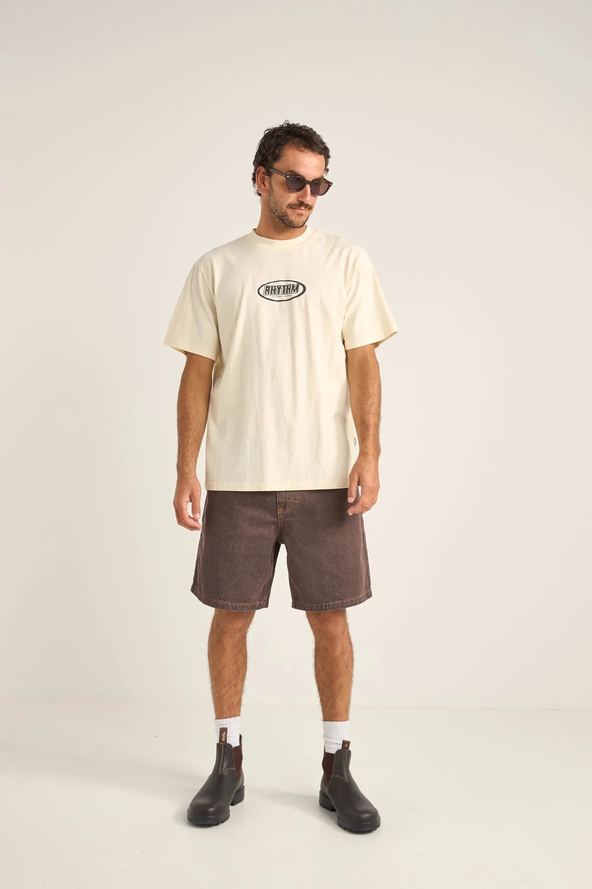 RHYTHM  ELLIPTIC PRINTED VINTAGE T-SHIRT