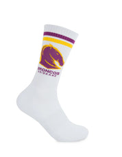 BRISBANE BRONCOS RETRO SNEAKER SOCK