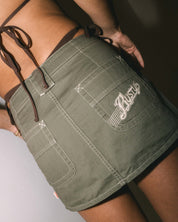 RUSTY DIRTBAG CARGO LOW RISE MINI SKIRT