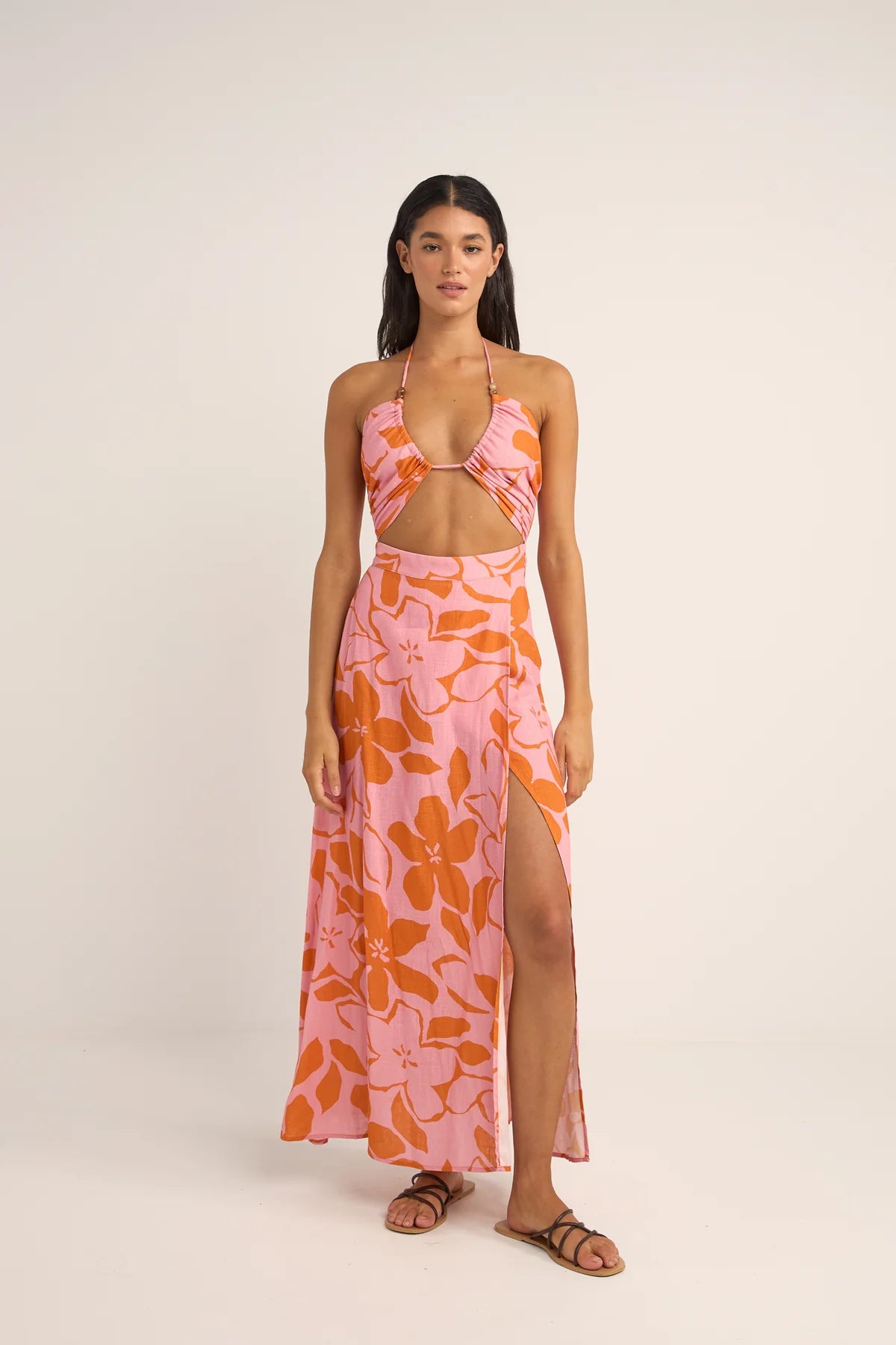 RHYTHM BORA BORA CUTOUT MAXI DRESS