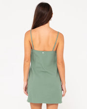 RUSTY SWEET WATER MINI DRESS SAGE