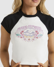 BILLABONG BLISSED RAGLAN - SALT CRYSTAL