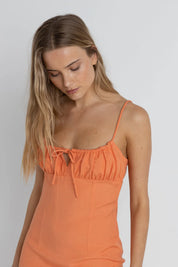 RHYTHM ANDIE GATHERED MINI DRESS