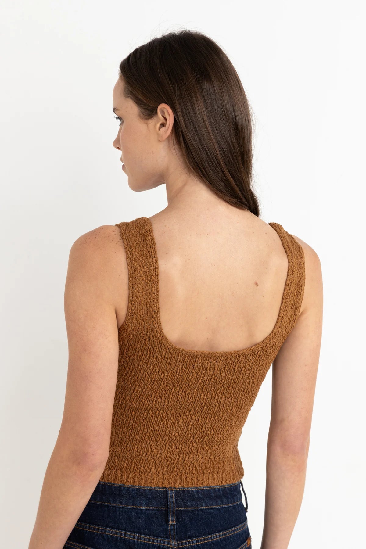 RHYTHM ADELE SCOOP NECK KNIT TOP