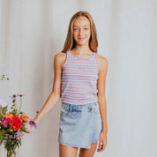 EVE GIRL TORY RIB TANK TEENS